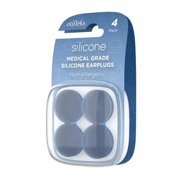OTIFLEKS Earplugs Silicone 4 Pack