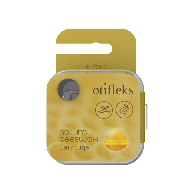 Otifleks Natural Beeswax Earplugs – 4Pk
