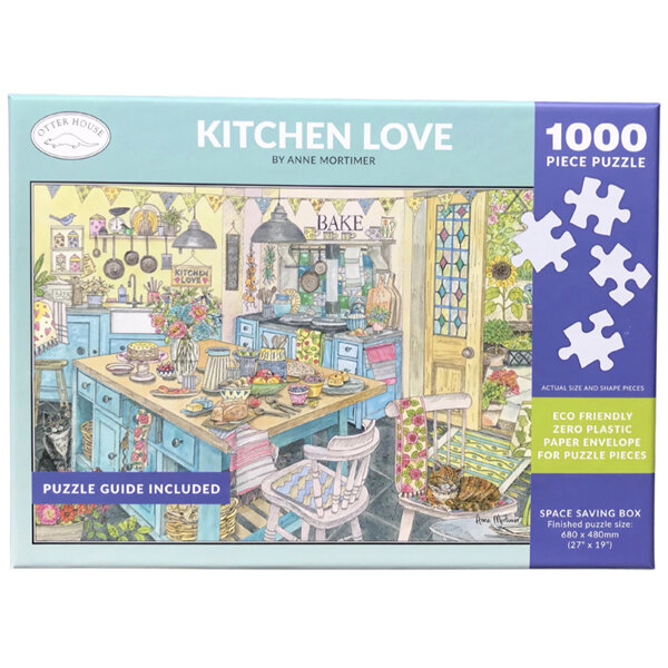Otter House Kitchen Love 1000 Piece Puzzle