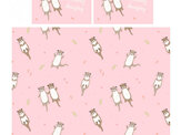 Otterly Amazing Otters Duvet Cover Set - Pink