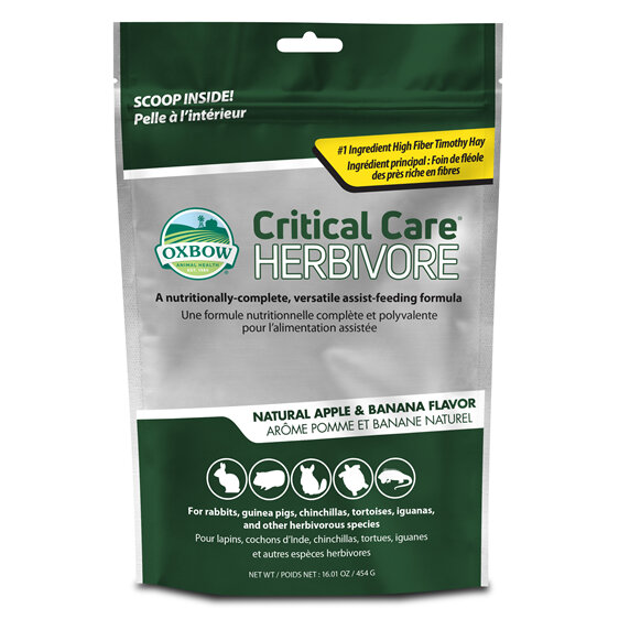 Oxbow Critical Care Herbivore Apple/Banana 454g