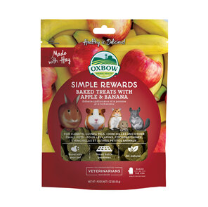 Oxbow Simple Rewards Baked Treats with Apple & Banana