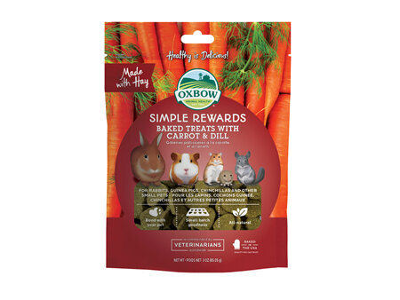 Oxbow Simple Rewards Baked Treats with Carrot & Dill