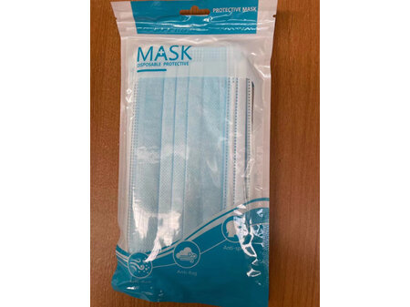 Pack of 10 Medical Face Mask 3 ply with ear loop