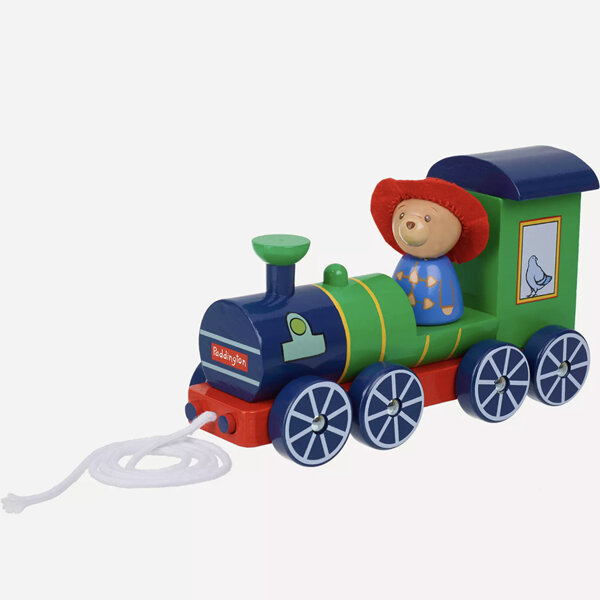 Paddington Bear Wooden Steam Train Pull Along Toy