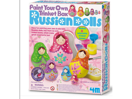 Paint Yor Own Trinket Box - Russian Dolls