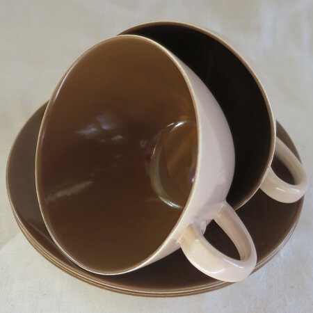 Pair cups and saucers