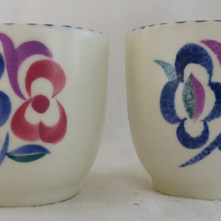 Pair of Poole egg cups