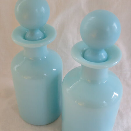 Pair opaque bottles