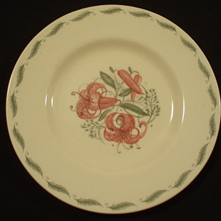 Pair Tiger Lily plates