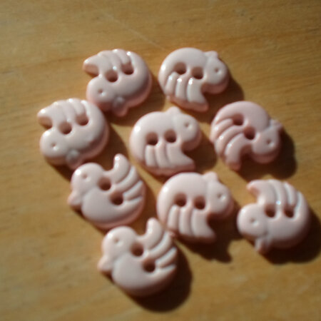 Pale Pink Duckling Buttons