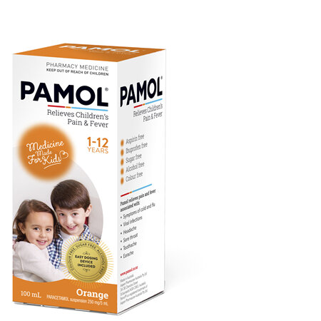 PAMOL® All Ages Orange Colourfree 100mL