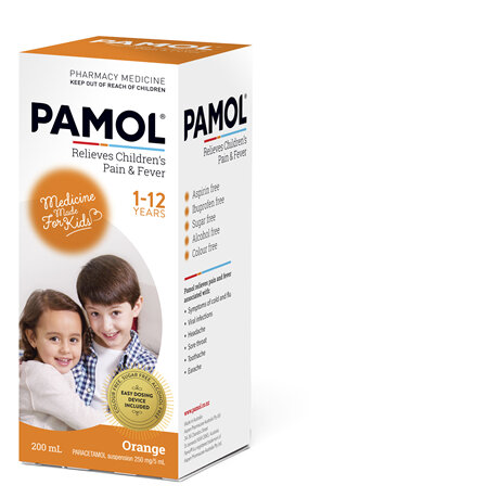 PAMOL® All Ages Orange Colourfree 200mL