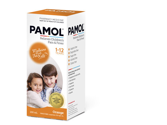 PAMOL® All Ages Orange Colourfree 200mL