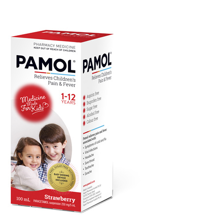 PAMOL® All Ages Strawberry Colourfree 100mL