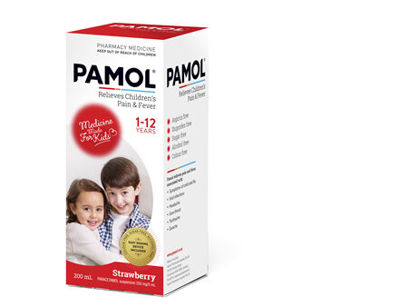 PAMOL® All Ages Strawberry Colourfree 200mL