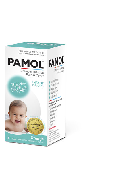 PAMOL® Infant Drops Colourfree 60mL