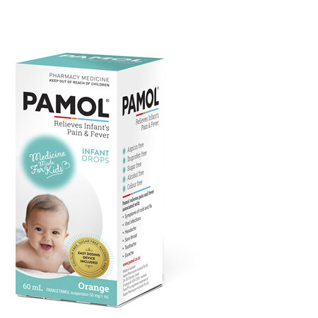 PAMOL® Infant Drops Colourfree 60mL