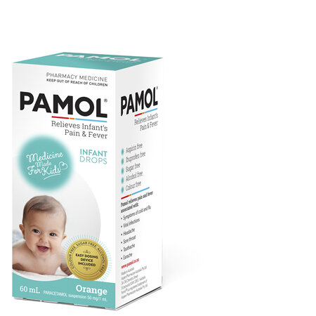 PAMOL® Infant Drops Colourfree 60mL