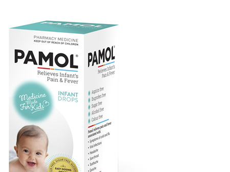 PAMOL® Infant Drops Colourfree 60mL