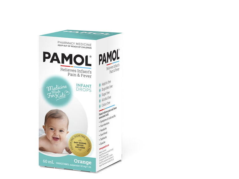 PAMOL® Infant Drops Colourfree 60mL