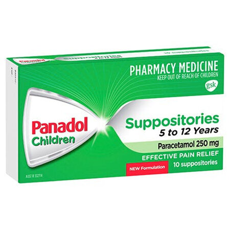PANADOL CHILD SUPPOSITORY 250MG 10'S