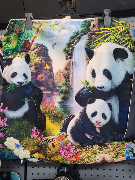 Panda family Cushion Cover