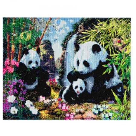 Panda Valley - Craft Buddy Crystal Art Kit - Framed