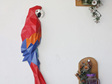 Paper origami macaw wall art