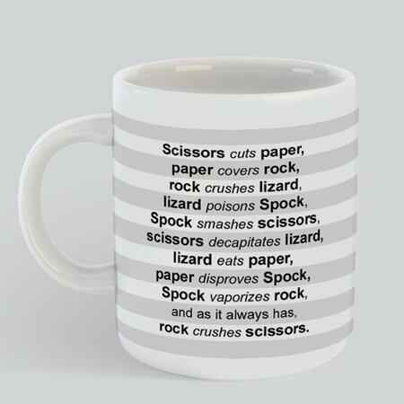 Paper Scissors Mug