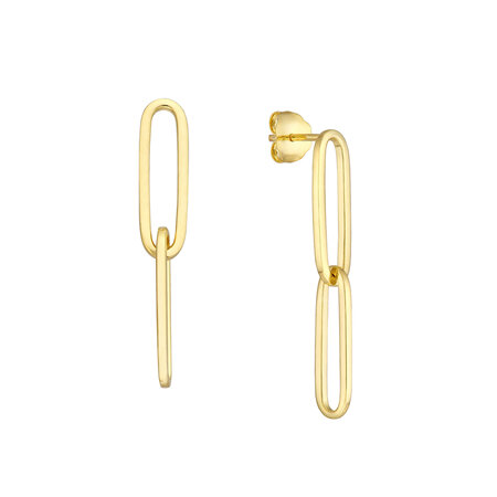 Paperclip Duo Dangle Earrings