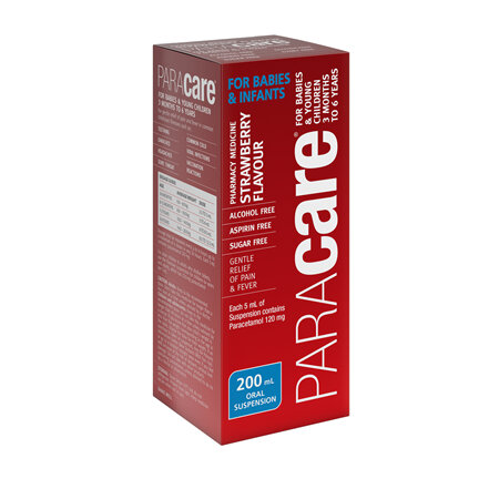 Paracare Strawberry Babies & Young Children 3 months to 6 yrs  200ml