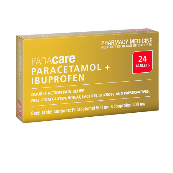 Paracetamol 500mg+ Ibuprofen 200mg Tabs 24s