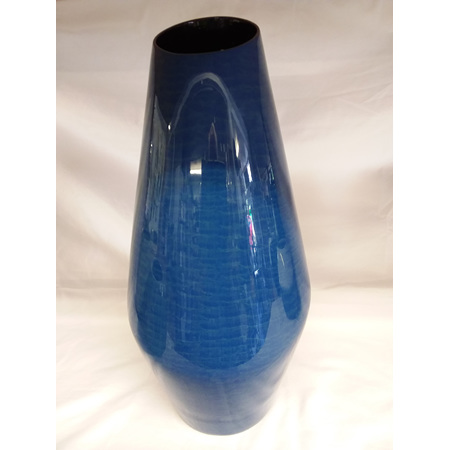 Paradise Blue polyresin vase C0724