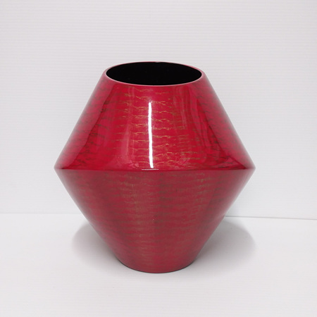 Paradise Red polyresin vase C0725
