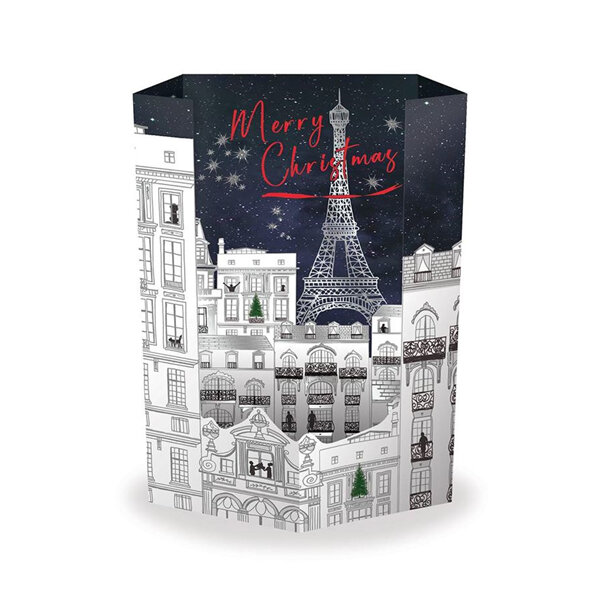 Paris 3D Fold-Out Expanding Christmas Card