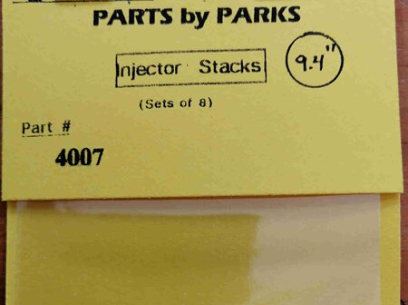 Parts by Parks 1/24-1/25 Injector Stacks 10mm (8) (PBP4007)