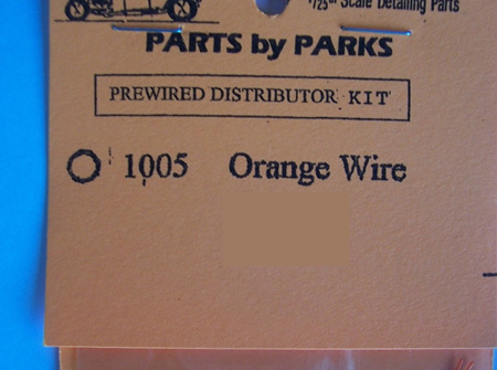 Parts by Parks Prewired Distributor Kit 1005 Orange