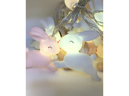 Pastel Bunny Fairy Lights String