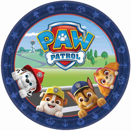 Paw Patrol plates x 8