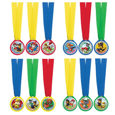 Paw patrol set of 12 medals