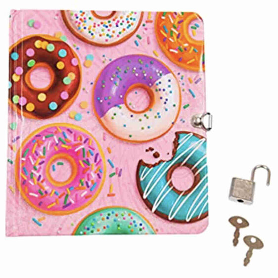 peaceable kingdom donut diary padlock keys