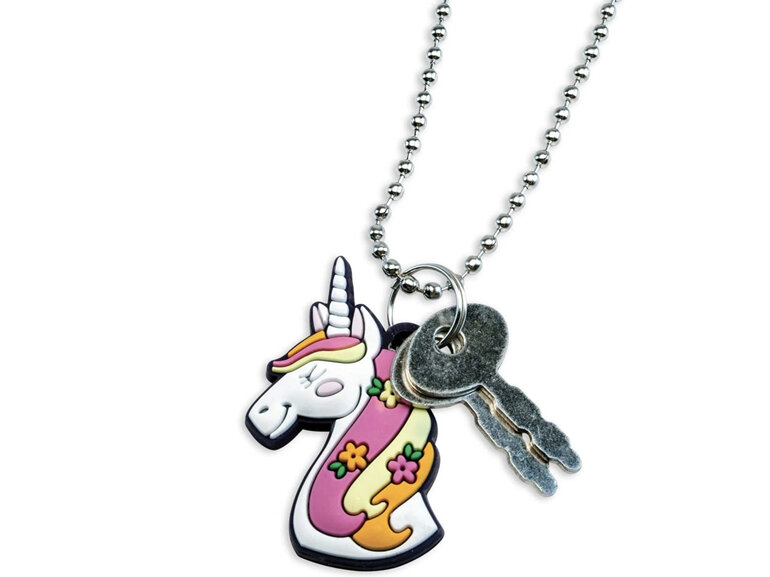 Peaceable Kingdom Lock and Key Unicorn Diary with Key-Keeper Necklace