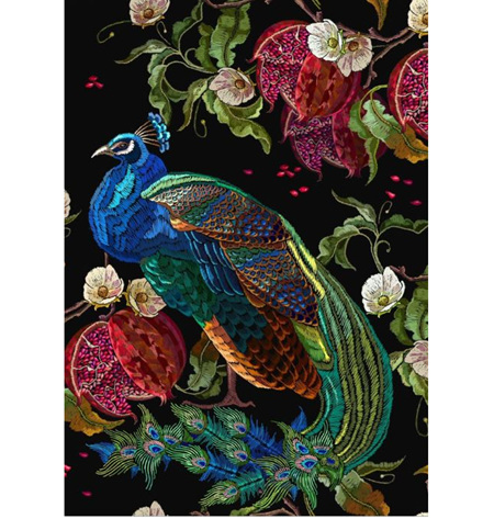 Peacock Decoupage Paper by Mint