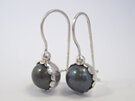 Peacock Pearl Sterling Silver Cup Earrings Julia Banks Jewellery