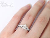 Pear Shape Solitaire with Twist Shoulders