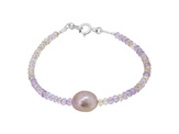 pearl and ametrine bracelet