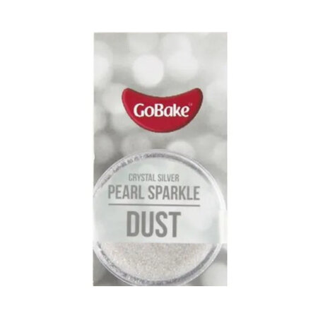 Pearl Sparkle Dust - silver - 2 gram - Go bake