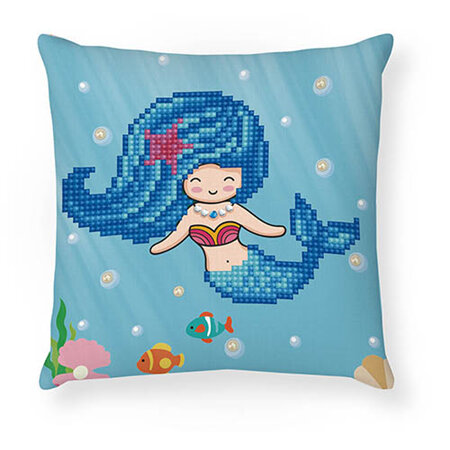 Pearl Swimmer Mini Pillow - Diamond Dotz