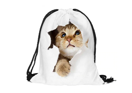 Peeking Cat POLYESTER BAG